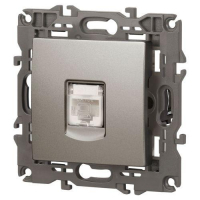 Розетка компьютерная Elegance 14-3107-16 RJ45 титан Эра Б0065764 ТехноИмпульс