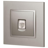 Розетка компьютерная Elegance 14-3107-16 RJ45 титан Эра Б0065764 ТехноИмпульс