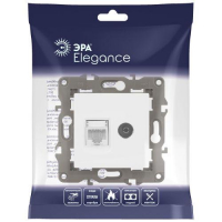 Розетка компьютерная + телевизионная Elegance 14-3110-01М RJ45+TV матов. бел. Эра Б0065767 ТехноИмпульс