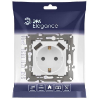 Розетка Elegance 14-4109-01М 16A 250В 2P+E защ. штор. с 2xUSB 3А 5В матов. бел. Эра Б0065773 ТехноИмпульс
