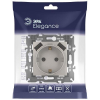 Розетка Elegance 14-4109-16 16A 250В 2P+E защ. штор. с 2xUSB 3А 5В титан Эра Б0065775 ТехноИмпульс