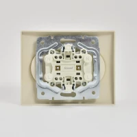 Розетка 2-м СП Karina 16А IP20 без заземл. термопласт крем. LEZARD 707-0300-128B ТехноИмпульс