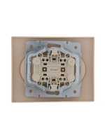 Розетка 2-м СП Karina 16А IP20 без заземл. термопласт крем. LEZARD 707-0300-128B ТехноИмпульс