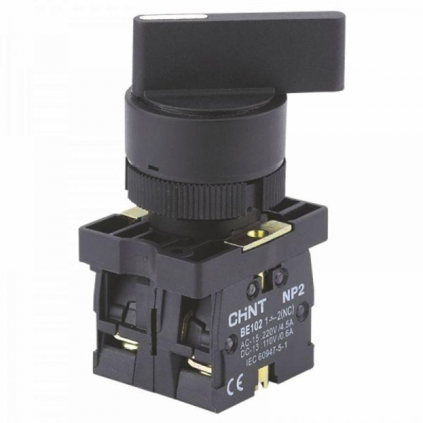Переключатель NP2-EJ23 2 положения фиксацией 1НЗ IP40 (R) CHINT 575540 ТехноИмпульс
