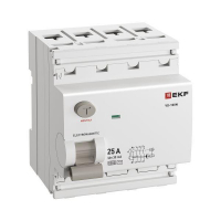 Выключатель дифференциального тока 4п 25А 30мА тип AC 6кА ВД-100N электромех. PROxima EKF E1046M2530 ТехноИмпульс