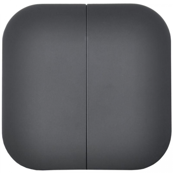 Выключатель 2-кл. ОП GLORY ВС20-2-0-ХЧм 10А черн. матов. IEK EVH20-K02M-10 ТехноИмпульс