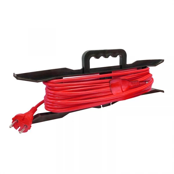 Удлинитель-шнур на рамке 1х30м без заземл. 16А IP20 3.5кВт ПВС 2х1.5 DOMTOK 2404 ТехноИмпульс