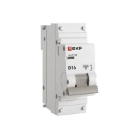 Выключатель автоматический модульный 1п D 16А 10кА ВА 47-100 PROxima EKF mcb47100-1-16D-pro ТехноИмпульс