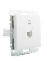 Розетка компьютерная СП Rain RJ45 16А IP20 механизм бел. LEZARD 703-0288-139 ТехноИмпульс