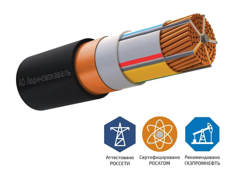 Кабель ВВГЭнг(А)-LS 3х4 ОК (N PE) 0.66кВ (м) Людиновокабель Л0024987 ТехноИмпульс