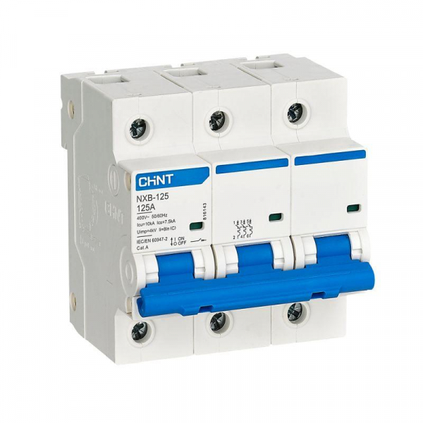 Выключатель автоматический модульный 3п C 63А 10кА NXB-125 (R) CHINT 816137 ТехноИмпульс
