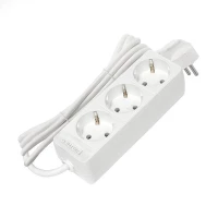 Удлинитель 3х3м с заземл. 10А IP20 2.2кВт ПВС 3х0.75 бел. DOMTOK 2375 ТехноИмпульс