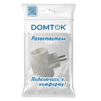 Разветвитель 3-м Т-образный без заземл. 10А 2200Вт 250В бел. DОМТОК 2662 ТехноИмпульс