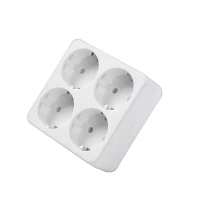 Разветвитель 4-м квадрат с заземл. 16А 3500Вт 250В бел. DОМТОК 2661 ТехноИмпульс