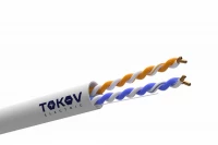 Кабель витая пара U/UTP 2х2х24AWG кат.5E PVC indoor 305м (м) TOKOV ELECTRIC TKE-C06-U22-5E-305-PVC ТехноИмпульс