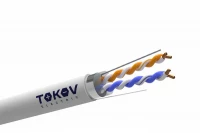 Кабель витая пара F/UTP 2х2х24AWG кат.5E PVC indoor 305м (м) TOKOV ELECTRIC TKE-C06-F22-5E-305-PVC ТехноИмпульс