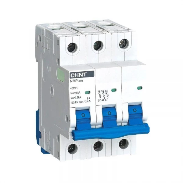 Выключатель автоматический модульный 3п 8In 25А 15кА NBP-63R CHINT 352394 ТехноИмпульс