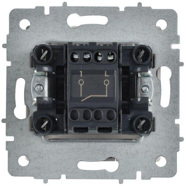 Выключатель 1-кл. СП BRITE ВС10-1-0-БрАБ 10А механизм арктич. бел. IEK BR-V10-0-10-K91 ТехноИмпульс