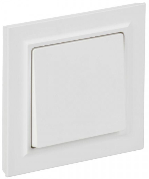 Выключатель 1-кл. СП BRITE ВСР10-1-0-БрАБ 10А в сборе арктич. бел. IEK BR-V10-0-10-K91-F ТехноИмпульс