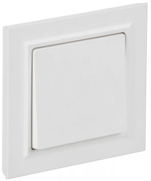 Выключатель 1-кл. СП BRITE ВСР10-1-0-БрАБ 10А в сборе арктич. бел. IEK BR-V10-0-10-K91-F ТехноИмпульс