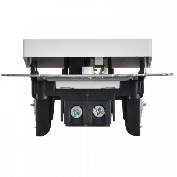 Выключатель 1-кл. СП BRITE ВС10-1-1-БрАБ 10А с индикацией механизм арктич. бел. IEK BR-V10-1-10-K91 ТехноИмпульс