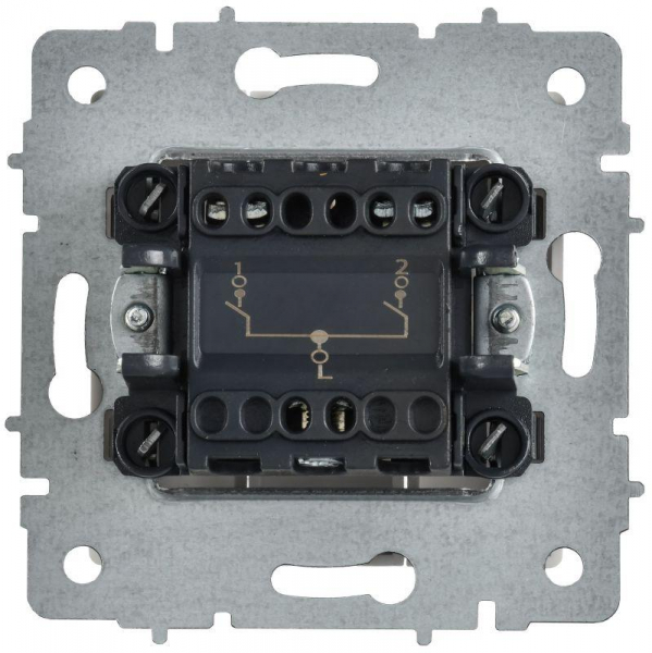 Выключатель 2-кл. СП BRITE ВС10-2-0-БрАБ 10А механизм арктич. бел. IEK BR-V20-0-10-K91 ТехноИмпульс