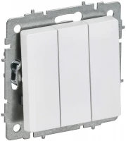 Выключатель 3-кл. СП BRITE ВС10-3-0-БрАБ 10А механизм арктич. бел. IEK BR-V30-0-10-K91 ТехноИмпульс