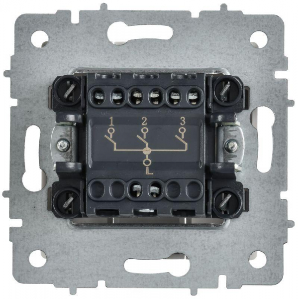 Выключатель 3-кл. СП BRITE ВС10-3-0-БрАБ 10А механизм арктич. бел. IEK BR-V30-0-10-K91 ТехноИмпульс