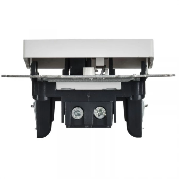 Выключатель проходной 1-кл. СП BRITE ВС10-1-7-БрАБ 10А с индикацией механизм арктич. бел. IEK BR-V12-1-10-K91 ТехноИмпульс