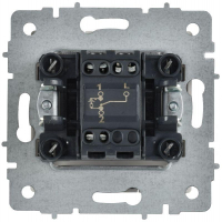 Выключатель проходной 1-кл. СП BRITE ВС10-1-7-БрАБ 10А с индикацией механизм арктич. бел. IEK BR-V12-1-10-K91 ТехноИмпульс