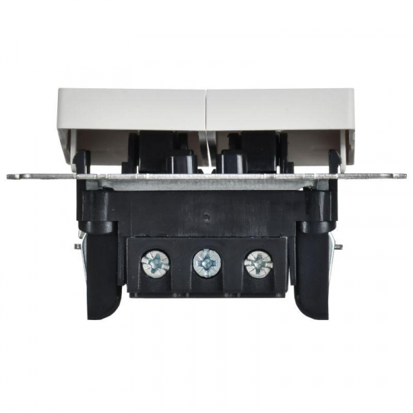 Выключатель проходной 2-кл. СП BRITE ВС10-2-6-БрАБ 10А механизм арктич. бел. IEK BR-V22-0-10-K91 ТехноИмпульс