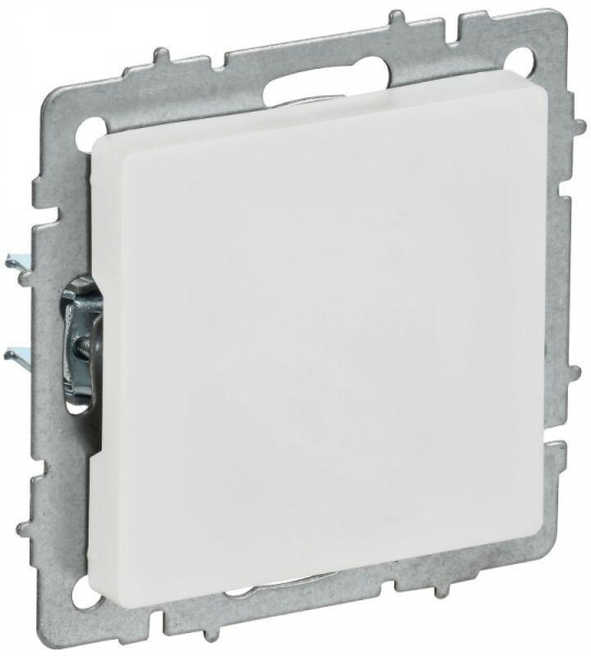 Заглушка BRITE МЗ10-БрАБ с суппортом механизм арктич. бел. IEK BR-PL10-K91 ТехноИмпульс