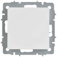 Заглушка BRITE МЗ10-БрАБ с суппортом механизм арктич. бел. IEK BR-PL10-K91 ТехноИмпульс