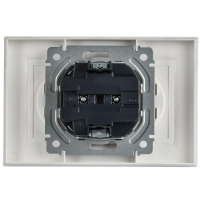 Розетка 2-м СП BRITE РС12-2-БрАБ 10А в сборе без заземл. без защ. шторок арктич. бел. IEK BR-R20-10-K91-F ТехноИмпульс