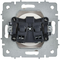 Розетка BRITE РС10-1-0-БрАБ 10А без заземл. без защ. шторок механизм арктич. бел. IEK BR-R10-10-K91 ТехноИмпульс