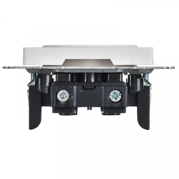 Розетка BRITE РС10-1-0-БрАБ 10А без заземл. без защ. шторок механизм арктич. бел. IEK BR-R10-10-K91 ТехноИмпульс