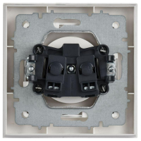 Розетка BRITE РСР10-1-0-БрАБ 10А в сборе без заземл. без защ. шторок арктич. бел. IEK BR-R10-10-K91-F ТехноИмпульс