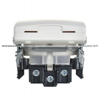 Розетка BRITE РСбш10-3-44-БрАБ 16А IP44 с заземл. защ. шторки с крышкой механизм арктич. бел. IEK BR-R16-16-44-K91 ТехноИмпульс