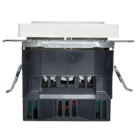 Розетка BRITE РЮш10-1-БрАБ 16А с USB A+A 2.1А с заземл. защ. шторки механизм арктич. бел. IEK BR-R14-16-U21-D21-K91 ТехноИмпульс