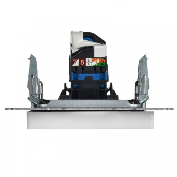 Розетка компьютерная СП BRITE РК10-БрАБ RJ45 кат.5E механизм арктич. бел. IEK BR-K10-1-K91 ТехноИмпульс