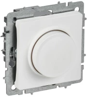 Светорегулятор поворотно-нажимной СП BRITE СС10-1-0-БрАБ 600Вт механизм арктич. бел. IEK BR-D20-0600-K91 ТехноИмпульс