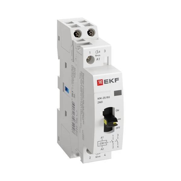 Контактор модульный КМ РУ 25А 2NO (1 мод.) PROxima EKF km-1m-25-20 ТехноИмпульс