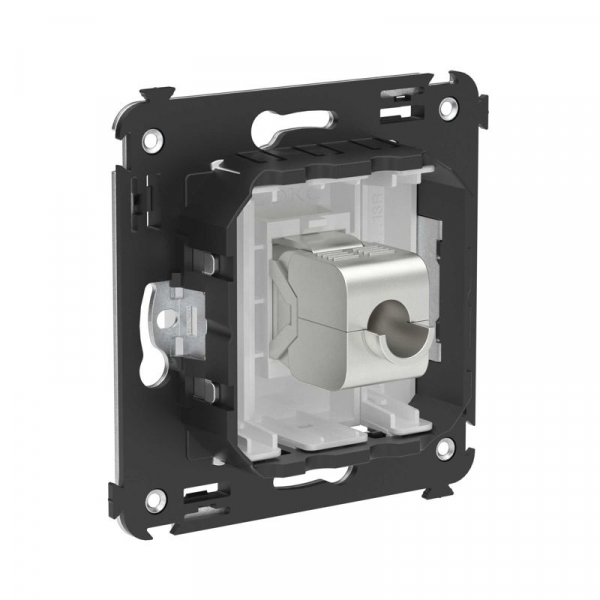 Розетка компьютерная 1-м СП Avanti "Белое облако" RJ45 кат.5E без шторок экранир. механизм DKC 4400763 ТехноИмпульс