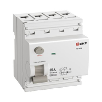 Выключатель дифференциального тока 4п 25А 300мА тип A 6кА ВД-100N электромех. PROxima EKF E1046MA25300 ТехноИмпульс