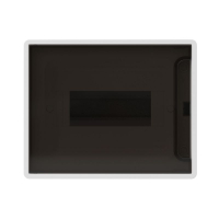 Щиток 8 мод. настенный FRAME с тонированной дверцей с 2 шинами PEN на 6 и 8 отв. бел. DKC F08W1WD ТехноИмпульс