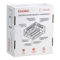 Щиток 8 мод. настенный FRAME с тонированной дверцей с 2 шинами PEN на 6 и 8 отв. бел. DKC F08W1WD ТехноИмпульс