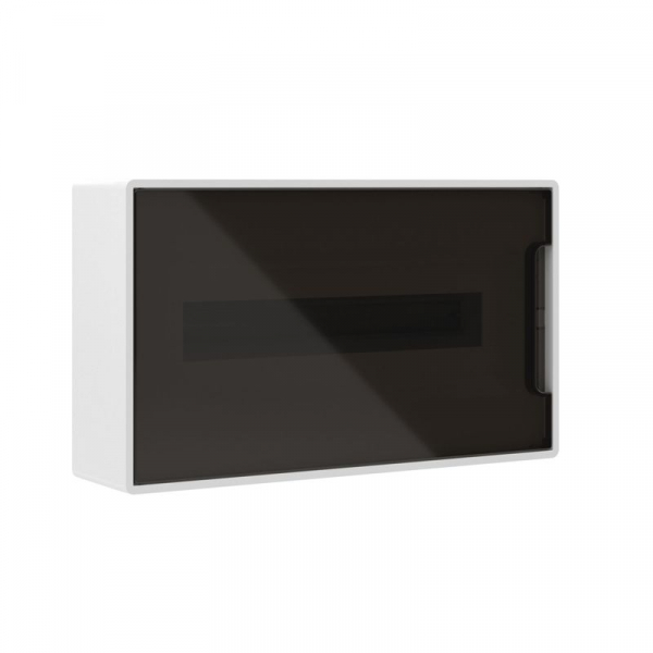 Щиток настенный 18мод. IP41 с тонированной дверцей с 2 шинами PEN на 8+10 отверст. бел. DKC F18W1WD ТехноИмпульс