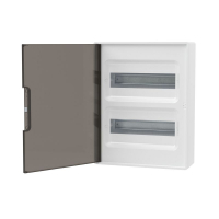 Щиток настенный 24мод. FRAME с тонированной дверцей с шин. PEN 2шт 8 отв. + 2шт 6 отв. бел. DKC F24W1WD ТехноИмпульс