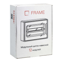 Щиток настенный 12мод. FRAME с тонированной дверцей с 2 шин PEN на 8+6 отверст. бел. DKC F12W1WD ТехноИмпульс
