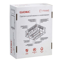 Щиток настенный 12мод. FRAME с тонированной дверцей с 2 шин PEN на 8+6 отверст. бел. DKC F12W1WD ТехноИмпульс